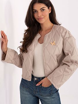 Jacket Rue Paris  Women\'s quilted jacket with an elegant character, perfect as a transitional outerwear for autumn, winter, spring season. Made of polyester,