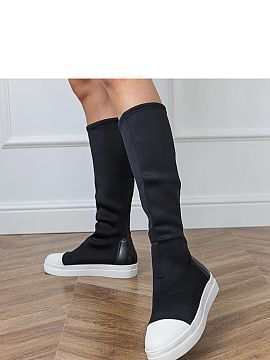 Thigh-Hight Boots Solea  Modern and comfortable women\'s boots made of high quality fabric are the perfect choice for everyday wear. Their flexible upper fits well t