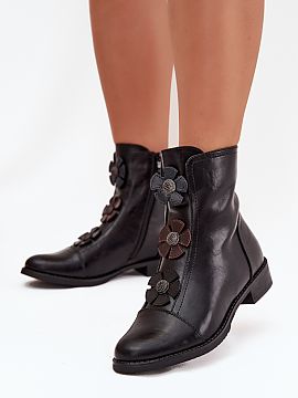 Botki Step in style  Women\'s ankle boots from the Jezzi brand are a proposal that combines comfort with subtle elegance. Made of high-quality eco leather, they 