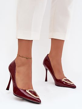 High heels Step in style  Women\'s high heels made of eco-leather are an elegant proposal for special occasions. Slim, pointed toes visually slim down the foot and ad