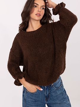 sweter Italy Moda  Stylish women\'s sweater with a casual character, perfect for everyday wear and work. Made of high-quality blend of acrylic, wool (lana), vi
