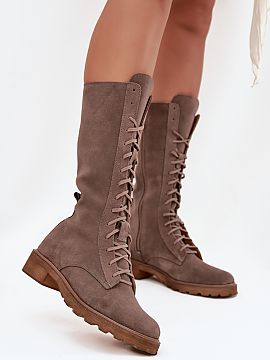 Boots Step in style  Women\'s ankle boots made of natural suede are a perfect choice for any occasion. Reaching up to mid-calf, they perfectly showcase the leg, 