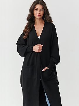 Cardigan Makadamia  Stylish, comfortable, and timeless, that\'s exactly what our long women\'s cardigan with pockets is. It will become your favorite wardrobe p