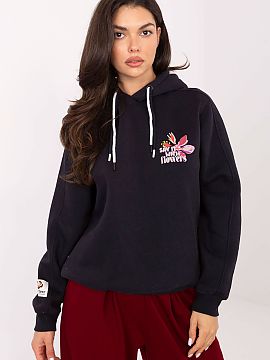 sweatshirt Sublevel  Women\'s casual style sweatshirt, perfect for everyday wear. Made of a blend of cotton and polyester, it provides comfort and warmth. The st