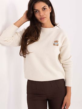 sweter Factory Price  Stylish women\'s sweater with a casual character, perfect for everyday wear. Made of high-quality blend of materials: polyamide, wool, visco