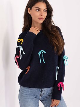 sweter Factory Price  Casual women\'s sweater of standard length, perfect for everyday wear. Made of a pleasant to the touch blend of polyamide, viscose, wool, an