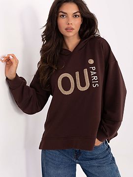 sweatshirt Factory Price  Casual women\'s sweatshirt of standard length, perfect for everyday styling. Made of high-quality cotton with a touch of polyester, it is so