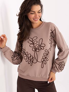 sweatshirt Relevance  Women\'s casual sweatshirt, perfect for everyday occasions. Made of soft cotton with a touch of elastane, it ensures comfort and ease of wea