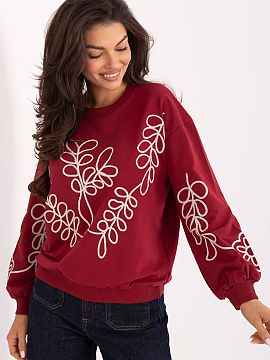 sweatshirt Relevance  Women\'s casual blouse, perfect for everyday occasions. Made of soft cotton with added elastane, it provides comfort and ease of wearing thr