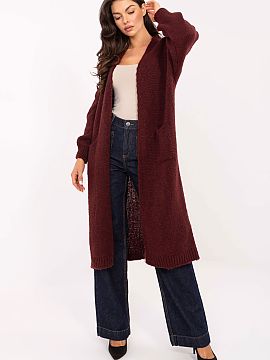 Cardigan Italy Moda  Long women\'s cardigan in casual style, perfect for everyday wear and work. Made of a soft and pleasant to the touch blend of polyacrylic, p