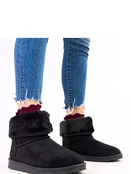 Snow boots Solea  Practical and stylish women\'s snow boots, made of durable fabric, perfect for winter days. The ankle-high model with a rounded toe provides