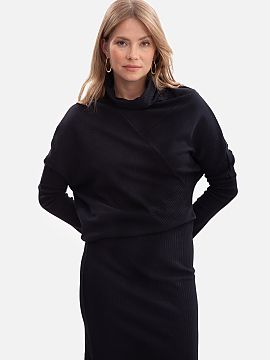 Daydress BeWear  Dress made of high-quality ribbed fabric with a weight of 250 g, which beautifully drapes on the silhouette and ensures comfort when wearing