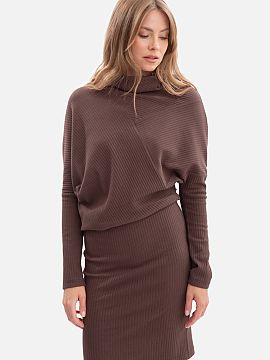 Daydress BeWear  Dress made of high-quality ribbed fabric with a weight of 250 g, which beautifully fits the silhouette and ensures comfort. The model is put