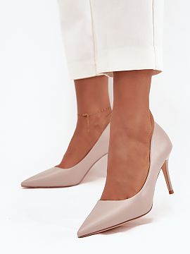 High heels Step in style  Women\'s high heels made of eco-leather are a classic in an elegant edition, which will work both for everyday use and for special occasions