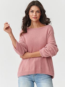 sweter Makadamia  A women\'s sweater made of 100% polyamide is a proposal that combines modern design with exceptional comfort. The soft and fluffy material, 