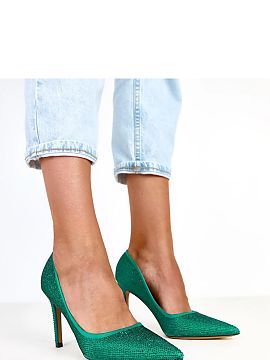 High heels Solea  Elegant women\'s high heels made of high-quality fabric are the perfect choice for special occasions. The slip-on design has been decorated 