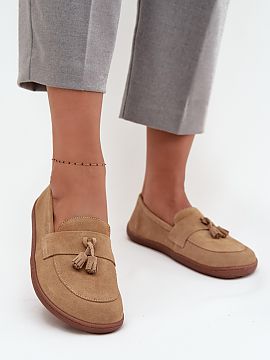 Mocassin Step in style  Women\'s barefoot moccasins are a proposal for people who appreciate natural comfort and freedom of movement. Made of soft, natural suede, t