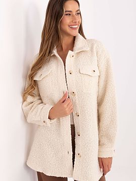 long sleeve shirt Factory Price  This women\'s boucle shirt is the perfect choice as an outer layer in everyday stylizations. Made of a high-quality blend of polyester and c