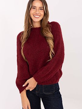 sweter Italy Moda  Stylish women\'s sweater with a casual character is an ideal choice for everyday stylizations. Made of high-quality blend of acrylic, wool, 
