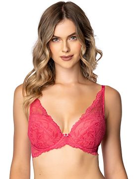 Push up Mat  Discover the Eternal M-4028/11/1 push-up bra in a vivid raspberry shade for spring. This model combines elegant design, subtle lace embellis