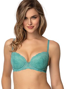 Padded bra Mat  Are you looking for the perfect push-up bra that will give you a beautiful lift and a sensual look? Choose a turquoise push-up bra that comb