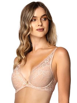 Push up Mat  Are you looking for a sensual and elegant bra that will highlight your assets and provide comfort for everyday wear? The beige push-up bra S