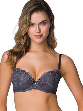 Push up Mat  The gray push-up bra Melisande is an elegant and stylish choice for women who value comfort and a refined look. Made of high-quality materia