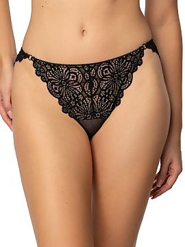 Brazilian style panties Mat  Add a touch of refined style to your lingerie collection with the Aura F-4022/54 Brazilian briefs in classic black. This model is the perfec