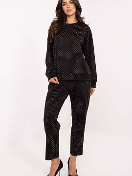 Complete Rue Paris  Stylish and comfortable women\'s tracksuit is a proposition for women who appreciate elegance in everyday outfits. The set consists of a swe