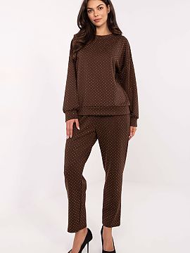 Complete Rue Paris  Stylish and comfortable women\'s tracksuit set is a proposal for women who appreciate elegance in their everyday outfits. The set consists o