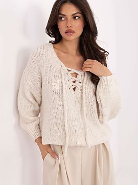 sweter Italy Moda  Stylish women\'s sweater with a casual character is the perfect choice for everyday wear. Made of a soft and pleasant to the touch blend of 