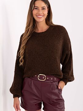 sweter Italy Moda  Stylish women\'s sweater with a casual character is the perfect choice for everyday wear. Made of a soft blend of acrylic, wool, viscose, an