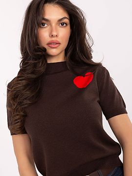 Short sleeve sweater Factory Price  Stylish and comfortable women\'s sweater perfect for everyday wear. Made of a pleasant to the touch blend of viscose, polyamide, and PBT, it