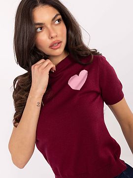 Short sleeve sweater Factory Price  Stylish and comfortable women\'s sweater perfect for everyday wear. Made of a pleasant to the touch blend of viscose, polyamide, and PBT, it