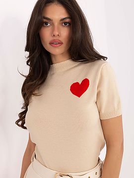 Short sleeve sweater Factory Price  Stylish and comfortable women\'s sweater perfect for everyday wear. Made of a pleasant to the touch blend of viscose, polyamide, and PBT, it