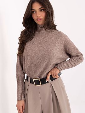 Turtleneck Rue Paris  A classic women\'s sweater with a turtleneck, maintained in a casual style, is a must-have in every wardrobe. Made of a high-quality blend o