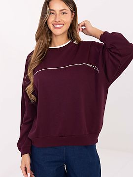 sweatshirt Relevance  Oversize women\'s sweatshirt is the perfect choice for women who value comfort and style in everyday outfits. Made of a soft blend of cotton