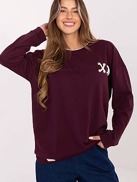 sweatshirt Relevance  Oversize women\'s sweatshirt is the perfect combination of comfort and fashionable style for everyday wear. Made of a soft blend of cotton a