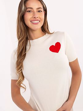 Short sleeve sweater Factory Price  Stylish and comfortable women\'s sweater perfect for everyday wear. Made from a pleasant to the touch blend of viscose, polyamide, and PBT, 