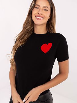 Short sleeve sweater Factory Price  Stylish and comfortable women\'s sweater perfect for everyday wear. Made of a pleasant to the touch blend of viscose, polyamide and PBT, it 
