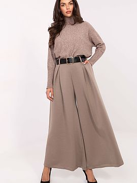 Women's pants Italy Moda  Elegant women\'s palazzo pants, perfect for everyday wear and work. Made of a blend of viscose and polyester, they stand out for their smoot