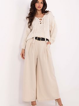 Women's pants Italy Moda  Elegant and comfortable women\'s palazzo pants made of high quality blend of viscose and polyester, which combine elegance with everyday wea