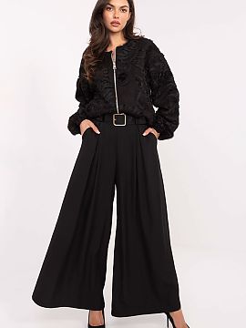Women's pants Italy Moda  Elegant and comfortable women\'s palazzo pants made of high-quality blend of viscose and polyester, which combine elegance with everyday com