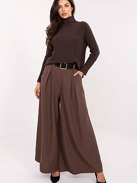 Women's pants Italy Moda  Elegant and comfortable women\'s palazzo pants made of high-quality blend of viscose and polyester, which combine elegance with everyday wea