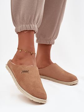 Slippers Step in style  Women\'s slippers by Inblu are a proposal that combines comfort with cozy warmth. Made of soft eco suede, they perfectly fit the foot, provi