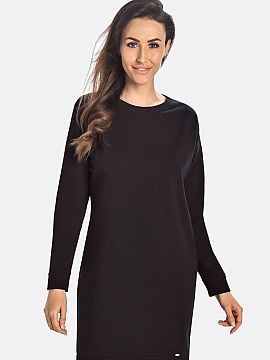 day dress Teyli  Women\'s dress in a classic black color. Available in sizes from S to XL. High-quality breathable cotton ensures comfortable use. The dress 