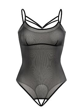 Body Teyli  We present elegant and sensual body made of delicate, transparent mesh in a deep shade of black. This incredibly seductive and exceptionally