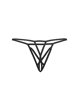T-backs Teyli  Black thongs that will be a perfect addition to your lingerie collection. These cute and sexy thongs are made of thin, elastic straps that g