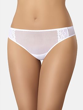 Fiji Teyli  Women\'s classic black panties. They are made of high-quality, transparent mesh and very delicate, double lace insert with a delicate floral