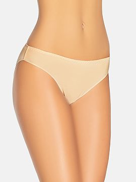 Fiji Teyli  Classic women\'s bamboo panties Nathalie in beige color. The panties are very comfortable and suitable for any occasion. The delicate bamboo
